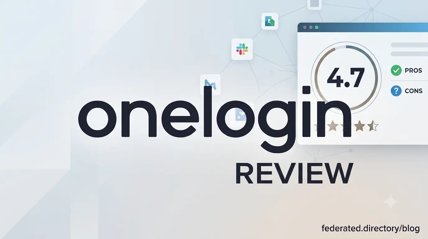 OneLogin review 2026 — identity and access management platform rated 4.7 out of 5 with pros and cons